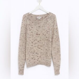 New York & Company Beige Speckled Sweater